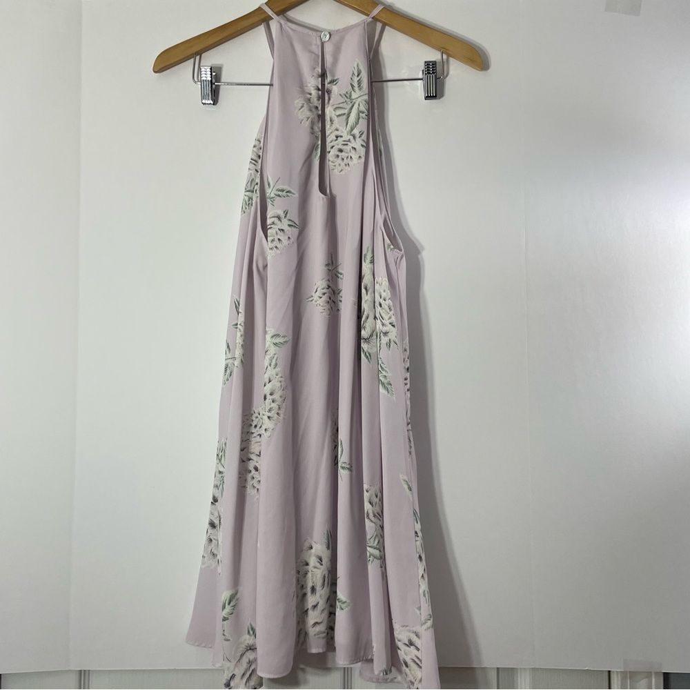 Show Me Your Mumu Dresses Floral Gomez Mini Dress Size L Purple Lilac - Picture 8 of 11